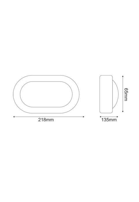 WALL LAMP WHITE  ΙΡ54 Ε27 max.40W 218x135x65mm RAL C3619M