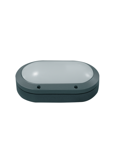 WALL LAMP GREY ΙΡ54 Ε27 max.60W  280 x 185 x 96mm  RAL 7016Μ