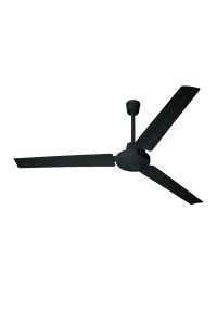 INDUSTRIAL CEILING FAN, BLACK WITH 3 BLACK BLADES, DIAM140, AC 60W