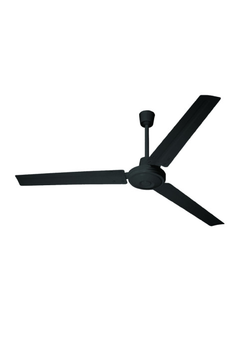 INDUSTRIAL CEILING FAN, BLACK WITH 3 BLACK BLADES, DIAM140, AC 60W
