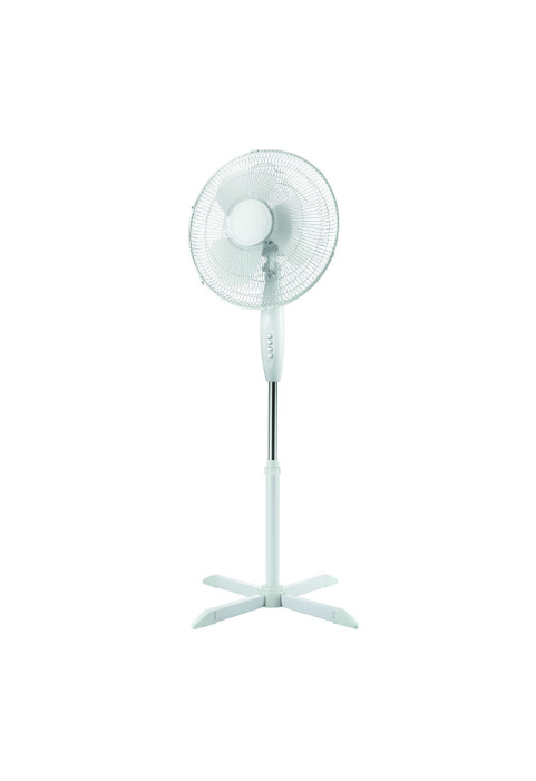 STAND FAN, WHITE WITH 3 WHITE BLADES, DIAM45, AC 55W