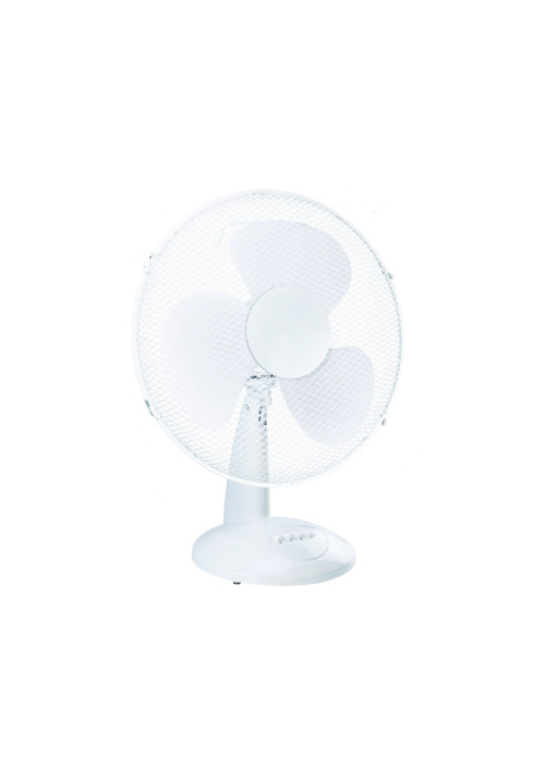 TABLE ROUNDED FAN, WHITE WITH 3 WHITE BLADES, DIAM30, AC 35W