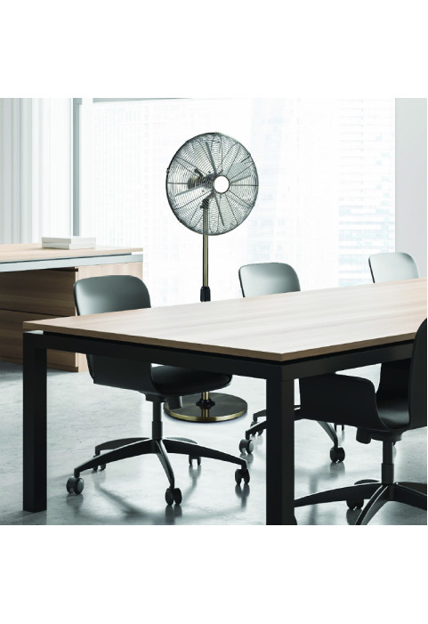 STAND FAN, METALLIC, NIKEL WITH 4 SILVER BLADES, DIAM45, AC 60W