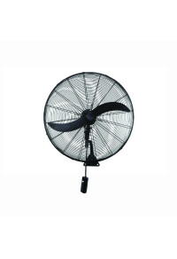INDUSTRIAL WALL FAN, SWITCH BOX CONTROL, METALLIC, BLACK WITH 2 BLACK BLADES, DIAM65, AC 150W