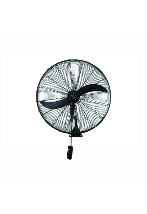 INDUSTRIAL WALL FAN, SWITCH BOX CONTROL, METALLIC, BLACK WITH 2 BLACK BLADES, DIAM65, AC 150W
