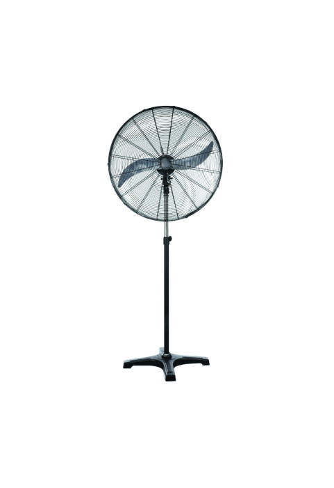 INDUSTRIAL STAND FAN, METALLIC, BLACK WITH 2 BLACK BLADES, DIAM65, AC 150W