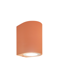 ^ROUND WALL MOUNTED LUMINAIRE IP65 GU10 TERRACOTTA CEMENT
