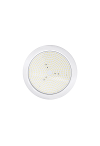^ LED SLIM PLASTIC POOL LUMINAIRE 20W 4000K 2200LM 110° IP68 12V DC Φ210Χ20mm