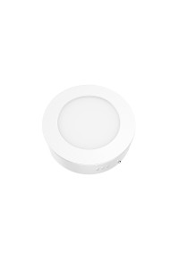 LED SLIM PANEL WHITE ROUND CEIL. 6W 3000K 450Lm Φ117mm 230V AC Ra80