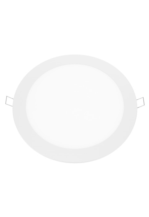 LED SLIM PANEL WHITE ROUND REC. 18W 3000K 1700Lm Φ220mm 230V AC Ra80