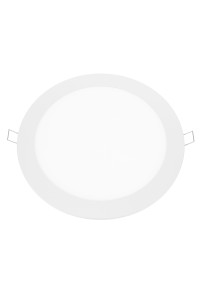 LED SLIM PANEL WHITE ROUND REC. 18W 4000K 1800Lm Φ220mm 230V AC Ra80