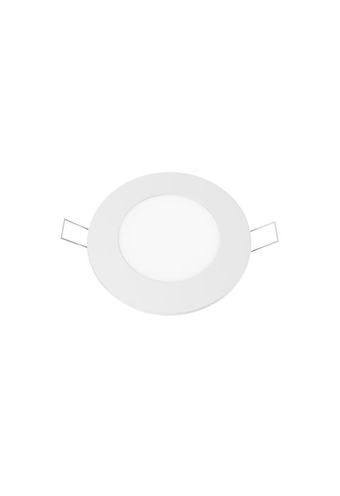 LED SLIM PANEL WHITE ROUND REC. 6W 4000K 470Lm Φ119mm 230V AC Ra80