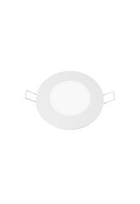LED SLIM PANEL WHITE ROUND REC. 6W 6500K 470Lm Φ119mm 230V AC Ra80