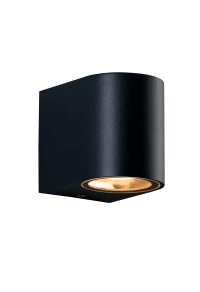 GU10 WALL LUMINAIRE 230V AC SAND BLACK IP65 MAX.35W