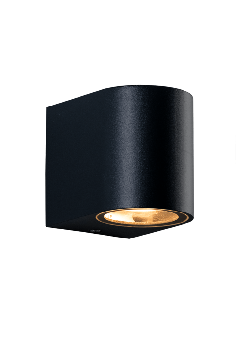 GU10 WALL LUMINAIRE 230V AC SAND BLACK IP65 MAX.35W
