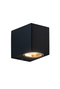 GU10 WALL LUMINAIRE 230V AC SAND BLACK IP65 MAX.35W