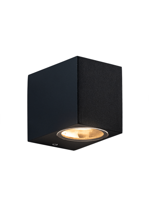 GU10 WALL LUMINAIRE 230V AC SAND BLACK IP65 MAX.35W