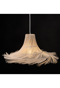 PENDANT LIGHTING 1ΧΕ27 RATTAN D65xΗ19CM SYMI