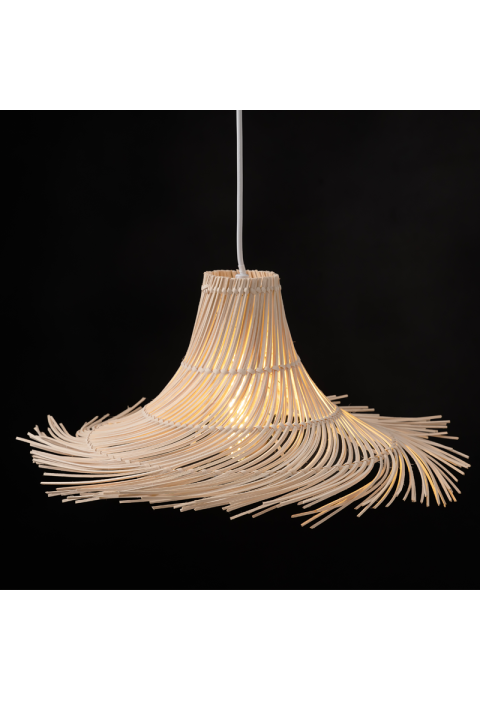 PENDANT LIGHTING 1ΧΕ27 RATTAN D65xΗ19CM SYMI