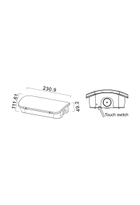 MAINTAINED/NON MAINTAINED EMERGENCY LED IP65 4.5W/1.1W (EP) 3HRS 150LM 6000K 230V AC, WITH TEST BUTTON