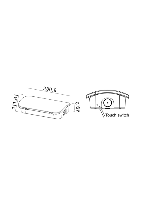 MAINTAINED/NON MAINTAINED EMERGENCY LED IP65 4.5W/1.1W (EP) 3HRS 150LM 6000K 230V AC, WITH TEST BUTTON