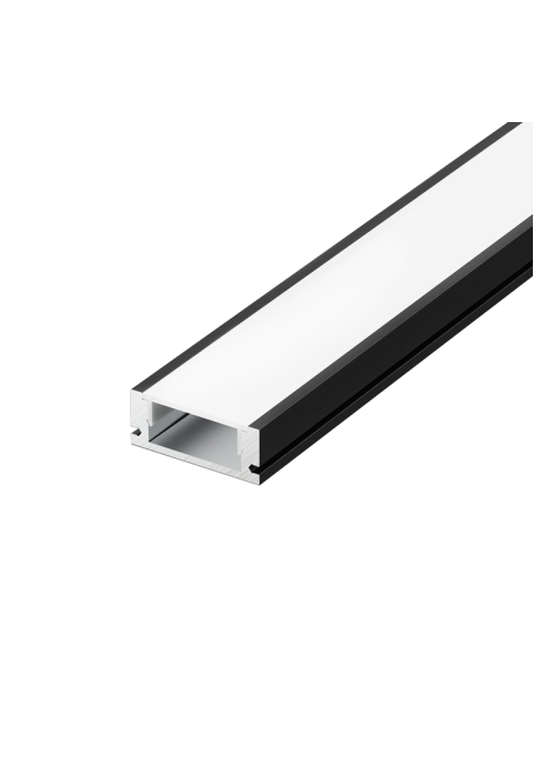 MINI SAND BLACK PROFILE P109B WITH OPAL PC DIFFUSER 2m/pc
