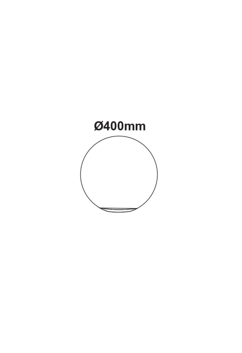 SOLAR/RECHARGEABLE RGBW LED BALL D40cm IP54 LiFePO4 1800mAh 