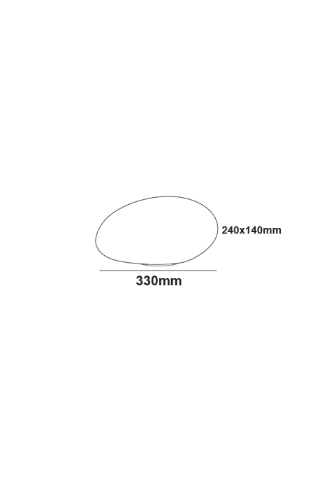SOLAR/RECHARGEABLE RGBW LED STONE 33*24*14cm IP54 LiFePO4 1800mAh