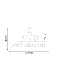 LED ΚΑΜΠΑΝΑ ASTREK DIM 1-10V 200W 30.000LM 5000K 90° 230V AC IP65 Ra>80 50.000HRS