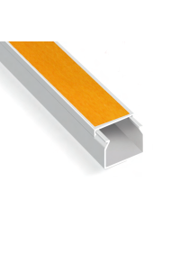 PHASING OUT CABLE TRUNKING 25X16mm WITH ADHESIVE TAPE WITH DOUBLE LOCK WHITE