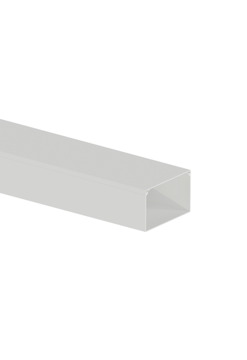 CABLE TRUNKING 100X60mm WITHOUT ADHESIVE TAPE WITH DOUBLE LOCK WHITE