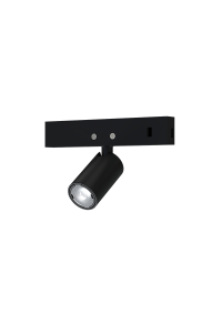  MINI BLACK MAGNETIC SPOT 24V DC 1W 3000K 80LM 24° RA90 5 YRS Φ12*22(38)ΜΜ