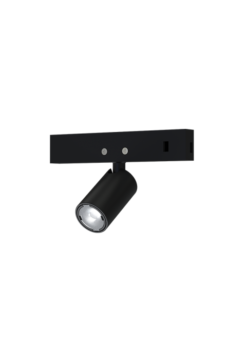  MINI BLACK MAGNETIC SPOT 24V DC 1W 3000K 80LM 24° RA90 5 YRS Φ12*22(38)ΜΜ