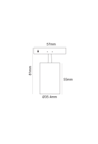  MINI BLACK ZOOMABLE MAGNETIC SPOT 24V DC 5W 3000K 470LM max. 20-60° RA90 5 YRS Φ35,4*55(81)ΜΜ
