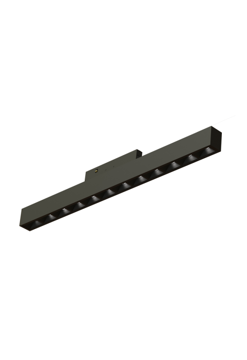  MINI BLACK MAGNETIC LUMINAIRE 24V DC 10W 4000K 500LM 36° RA90 5 YRS L196MM
