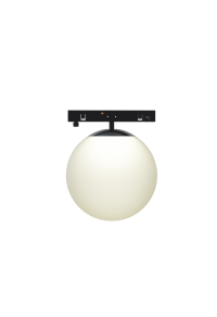  MINI BLACK MAGNETIC LUMINAIRE 24V DC 7W 4000K 670LM 230° RA90 5 YRS Φ100MM OPAL GLASS