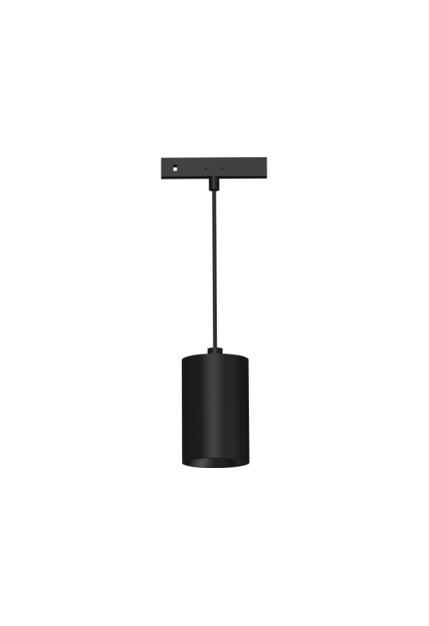  MINI BLACK MAGNETIC PENDANT LUMINAIRE 24V DC 5W 4000K 540LM 38° RA90 5 YRS Φ35,5*55(1000)ΜΜ