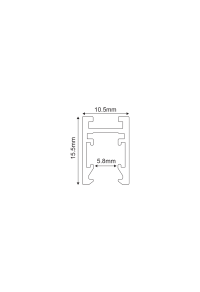 MINI MAGNETIC SURFACE/PENDANT TRACK 24V DC 2M BLACK