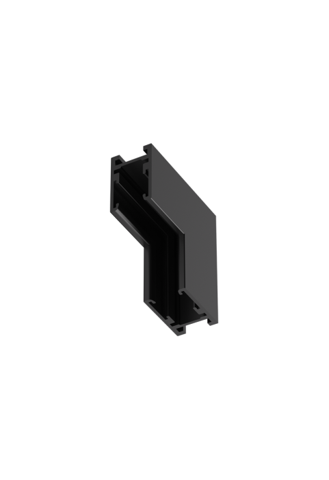 BLACK 90° INNER CORNER FOR MINI MAGNETIC SURFACE/PENDANT TRACK TMS*MB