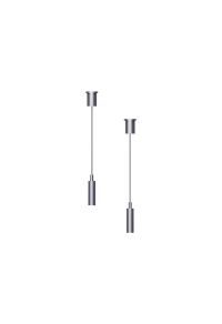 HANGING KIT(SETS 2 PCS) FOR MINI BLACK MAGNETIC TRACK TMS*MB WITH 2M STEEL BLACK WIRE & INSTALLATION ACCESSORIES
