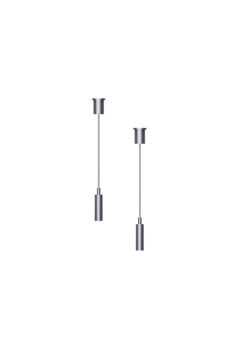 HANGING KIT(SETS 2 PCS) FOR MINI BLACK MAGNETIC TRACK TMS*MB WITH 2M STEEL BLACK WIRE & INSTALLATION ACCESSORIES
