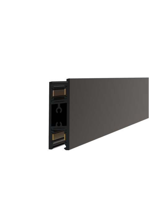 MINI MAGNETIC UP/DOWN TRACK 24V DC 2M BLACK