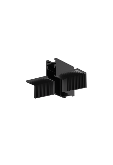 BLACK 90° INNER CORNER FOR MINI MAGNETIC TRIMLESS TMT*MB