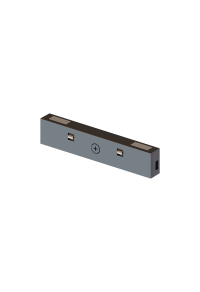 BLACK STRAIGHT ELECTRICAL CONNECTOR FOR MINI MAGNETIC TRACK 24V DC