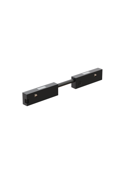 BLACK CORNER ELECTRICAL CONNECTOR WITH CABLE FOR MINI MAGNETIC TRACK 24V DC