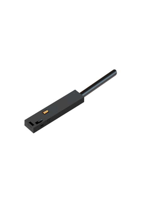 BLACK ELECTRICAL FEEDER FOR MINI MAGNETIC TRACK 24V DC WITH 0,5M WIRE