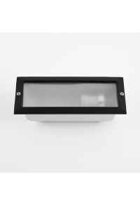 RECESSED GARDEN LIGHT No64 WITH GRILLE BLACK RAL C0026