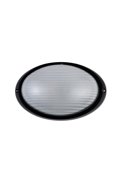 CEILING LAMP OVAL No5072 BLACK RAL C0026