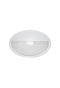 WALL LAMP OVAL  21.5cm WITH COVER RAL WHITE C3619M