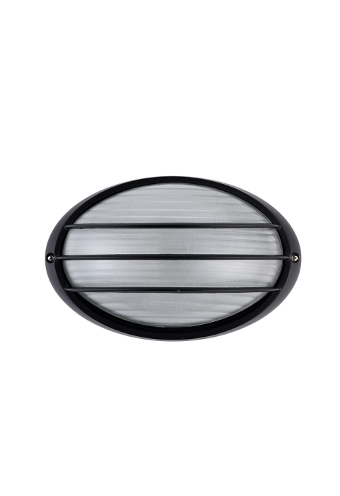 CEILING LAMP OVAL No5074 BLACK RAL C0026